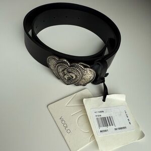 Black Belt with Silver Buckle